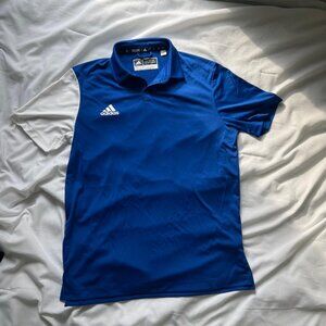 Adidas Blue Men's Polo T-Shirt - Medium Size